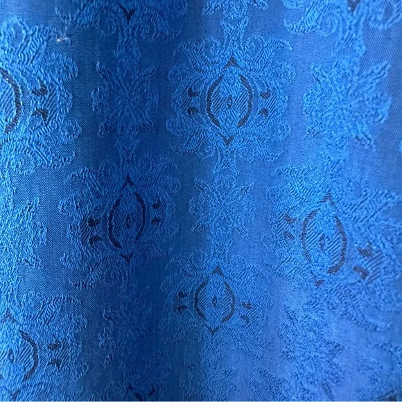 Robert Graham Cullen Blue Jacquard Flip Cuff Dress Shirt, NWOT, Size 1XLT - Picture 8 of 12